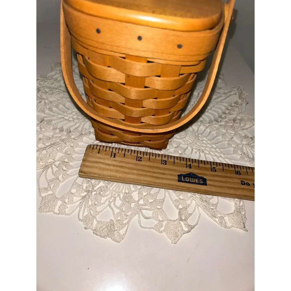Longaberger 1998 Horizon of Hope Basket with Lid and Protector Amer. Cancer Soc.